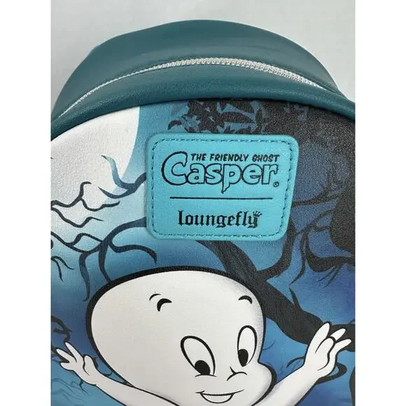 Loungefly Casper The Friendly Ghost Pumpkin Costume Mini Backpack Dark Forest - Picture 5 of 16